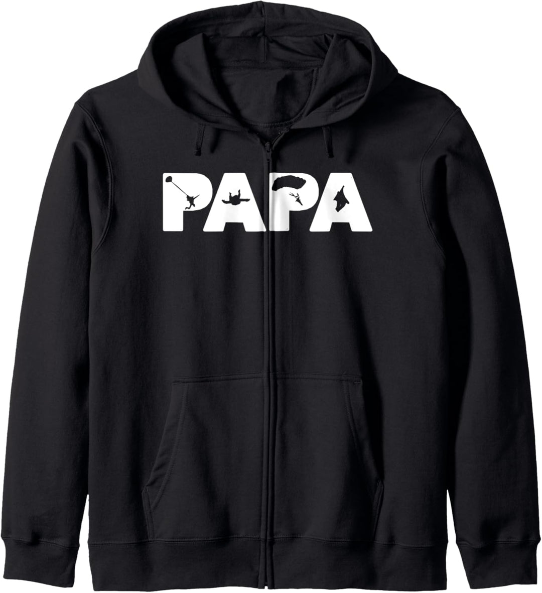 Lustig Fallschirmspringen Papa Fallschirmspringen Papa Vater Kapuzenjacke
