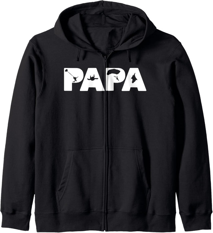 Lustig Fallschirmspringen Papa Fallschirmspringen Papa Vater Kapuzenjacke