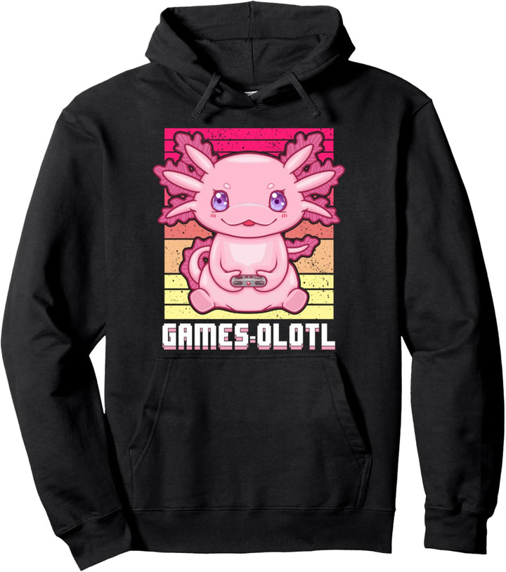 Gamesolotl Mädchen eines Axolotl Gamer Frauen für das Spielen von Axolotl Pullover Hoodie