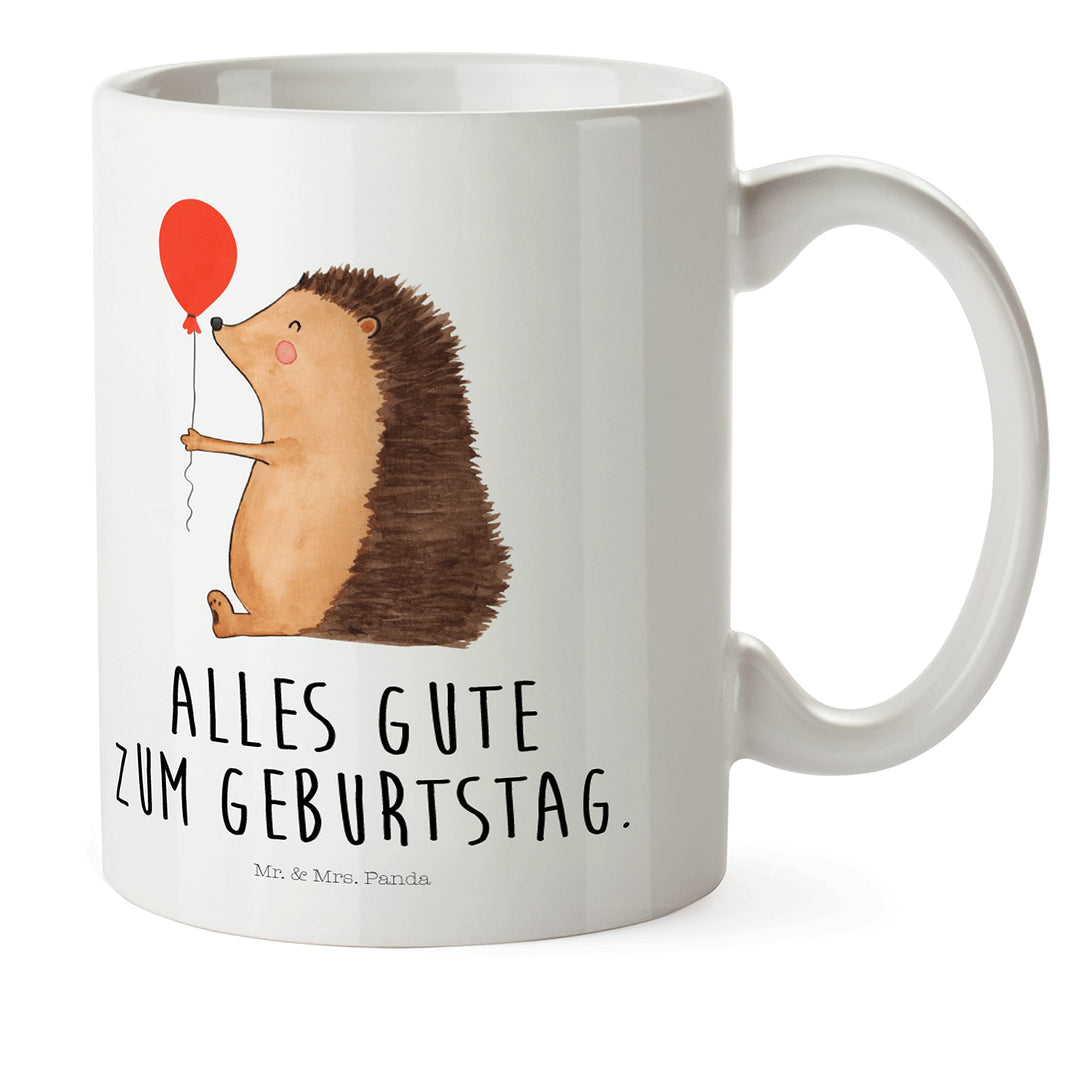 Mr. & Mrs. Panda Pott Igel Luftballon - Geschenk, Happy Birthday, Ballon, Plastikbecher, Henkelbeche