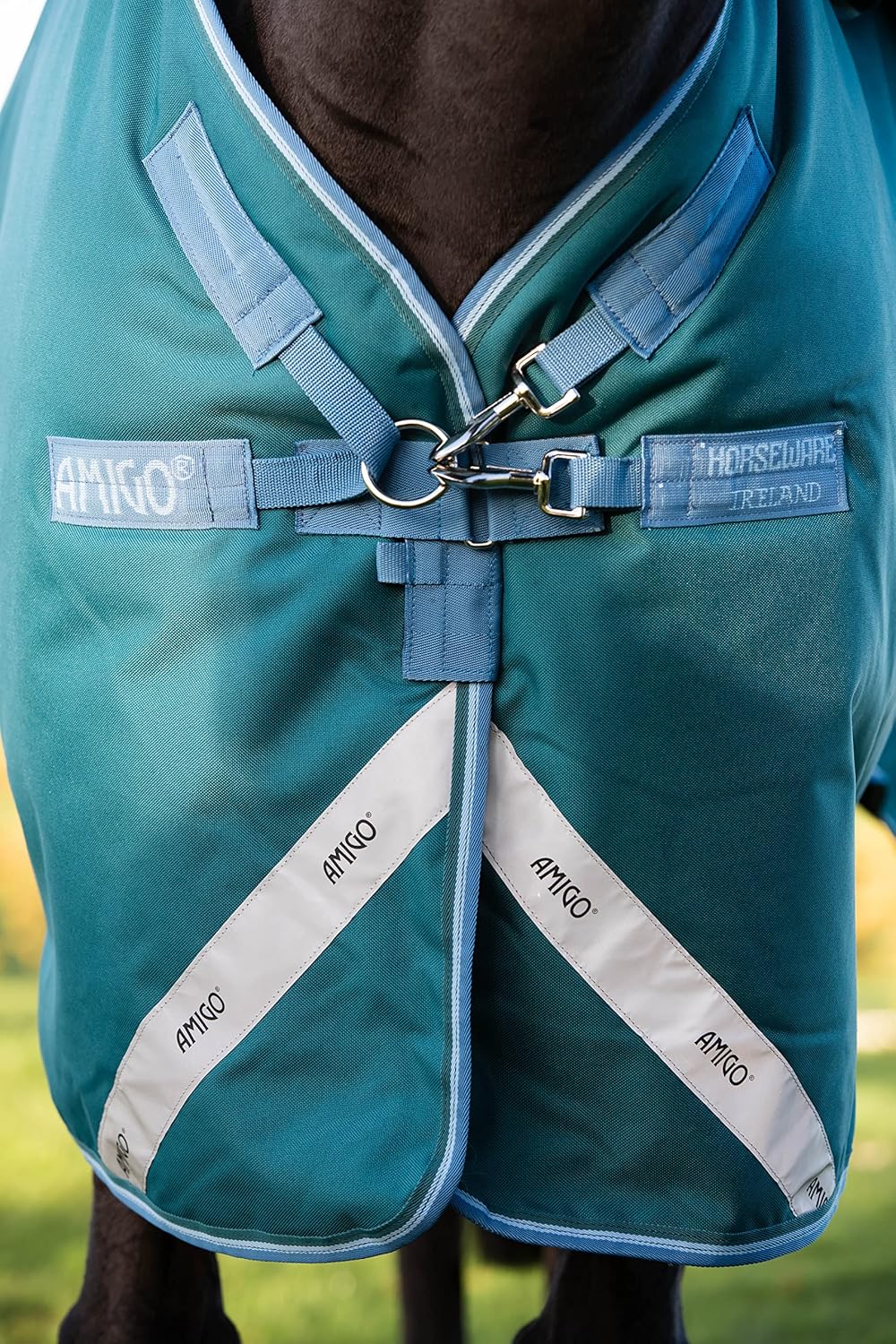 Horseware Amigo Bravo Turnout 12 Wug lite Storm Green Grösse wählbar 155, 155
