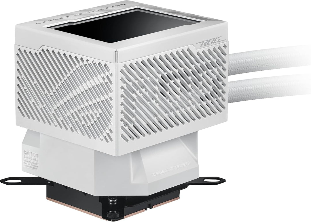 ASUS ROG Ryujin III 240 ARGB White Edition All-in-One Flüssig CPU-Kühler (3,5 Zoll LCD, Asetek-Pumpe