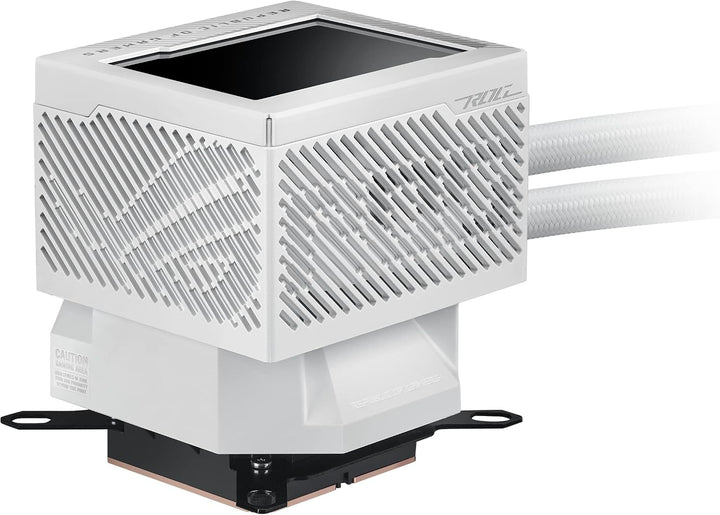 ASUS ROG Ryujin III 240 ARGB White Edition All-in-One Flüssig CPU-Kühler (3,5 Zoll LCD, Asetek-Pumpe