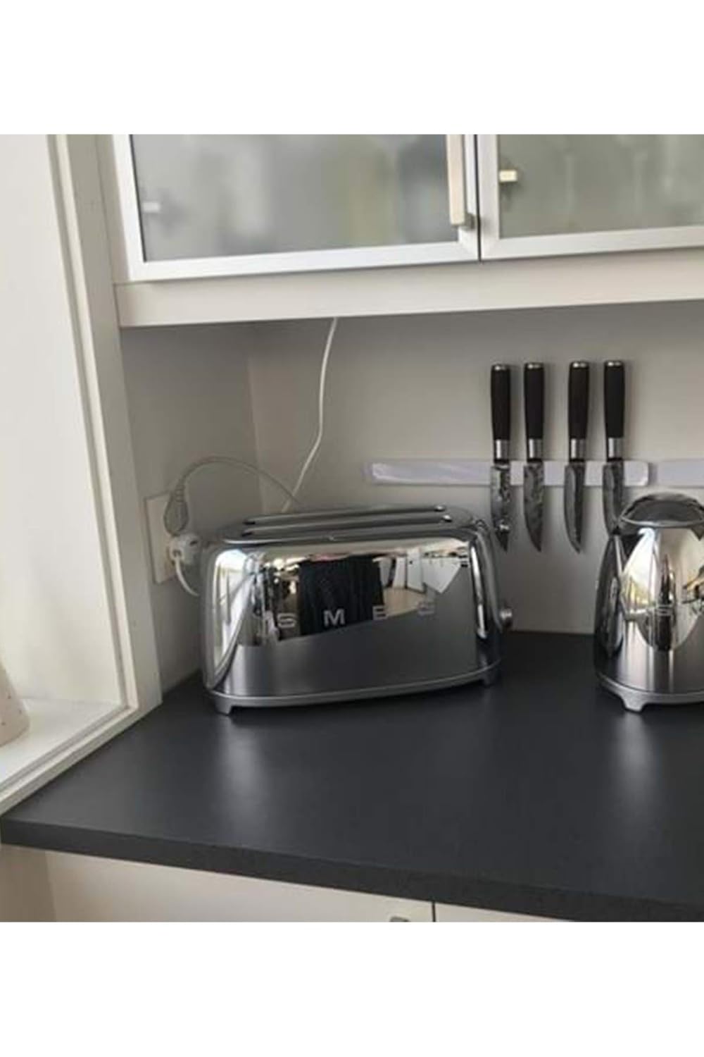Smeg TSF02SSEU Toaster 4 Scheiben, chrom Silber, Silber