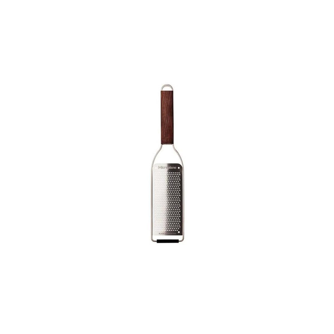 Microplane Master Reibe Fine #2, fein 43304 - Walnussholz, Edelstahl - Rechteckig - Braun, Grau - Re