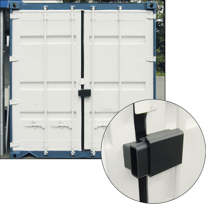 ABUS Containerschloss 37/55HB100 + ConHasp Granit 215/100 - Set aus Vorhängeschloss und Hochsicherhe