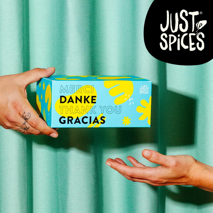 Just Spices Danke Gewürzbox I 6 vielseitige Gewürzmixe in einer Geschenkbox I Das perfekte Geschenk