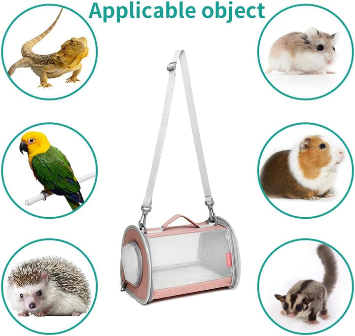 Ioview Tragetasche für Meerschweinchen, für kleine Tiere, Eidechse, Vogel, Kaninchen, Käfig, Eichhör