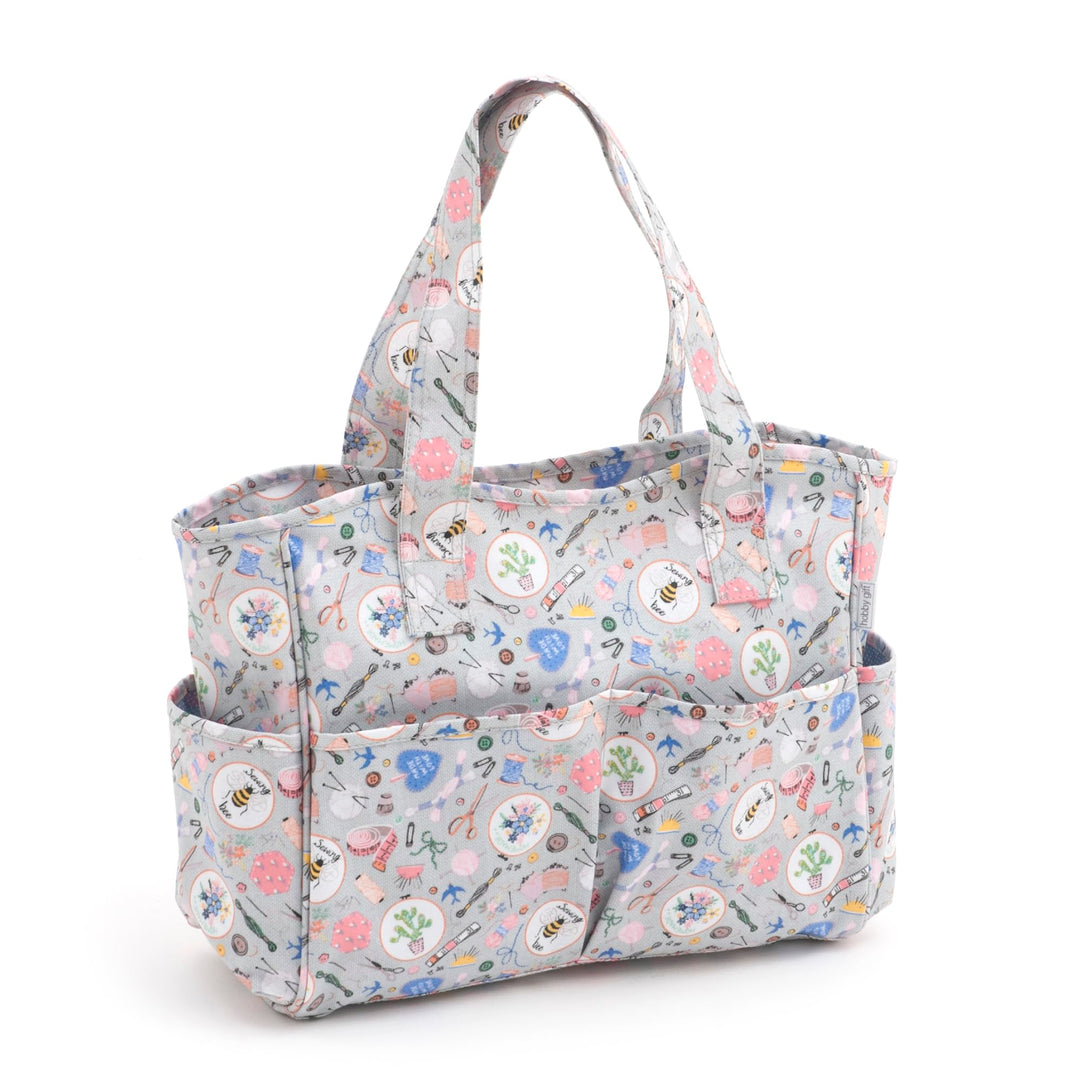 Hobby Gift MRB 86 Sac de rangement artisanal exclusive, Cotton, Hausgemacht, 13 x 34.5 x 29cm 13 x 3