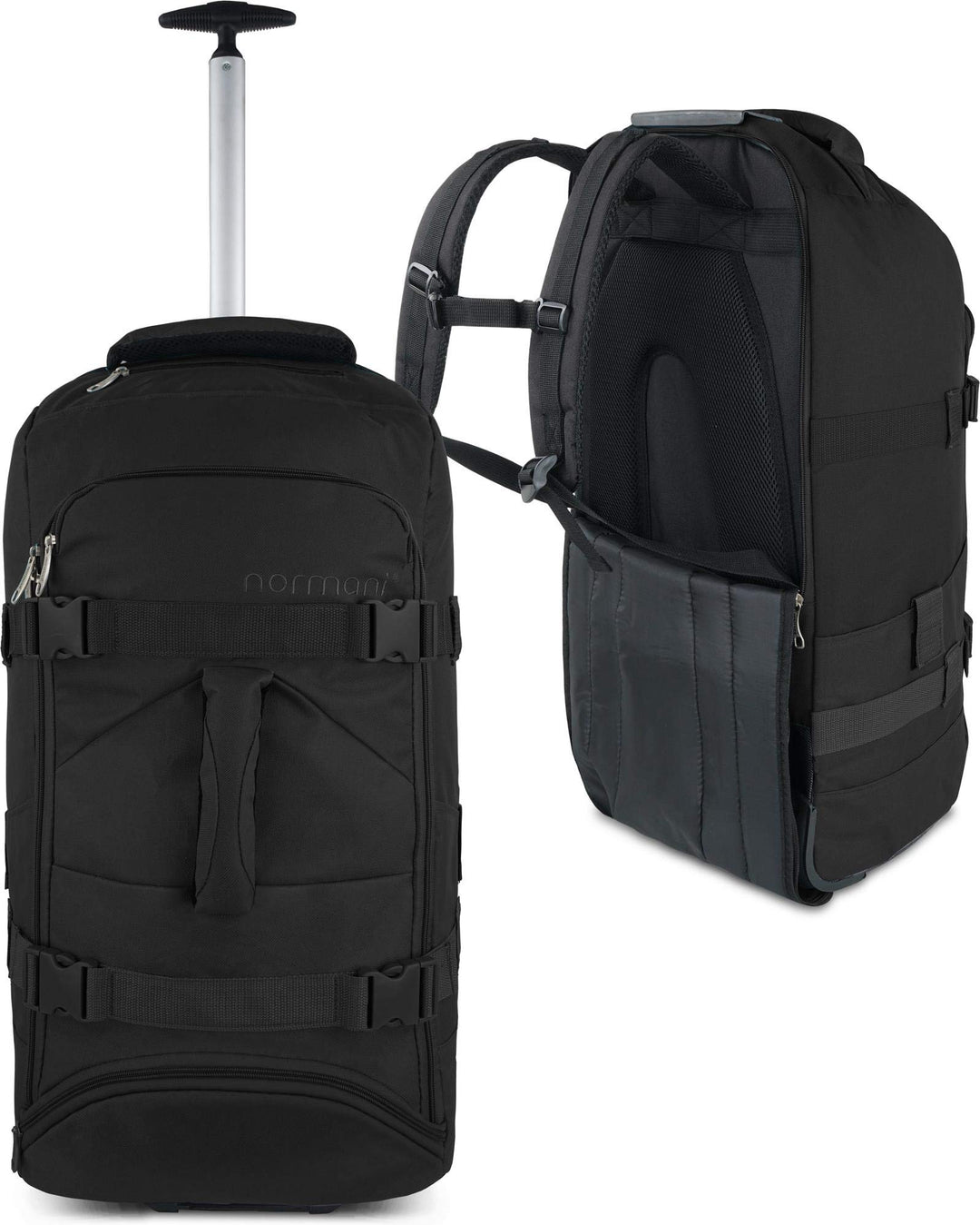 normani Backpacker Reisetaschen-Rucksack mit Trolleyfunktion - Trolley mit Frontloader Funktion und