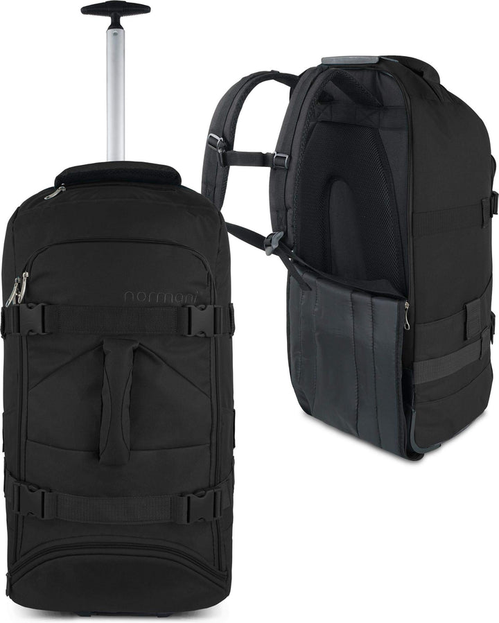 normani Backpacker Reisetaschen-Rucksack mit Trolleyfunktion - Trolley mit Frontloader Funktion und