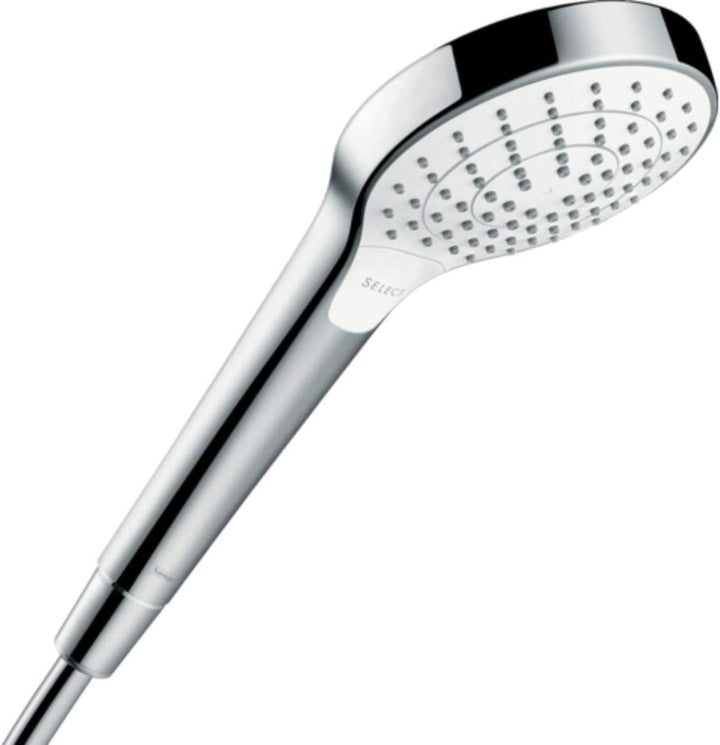 hansgrohe Duschkopf Croma Select S, Duschbrause wassersparend, 3 Strahlarten, Antikalk-Funktion, Wei