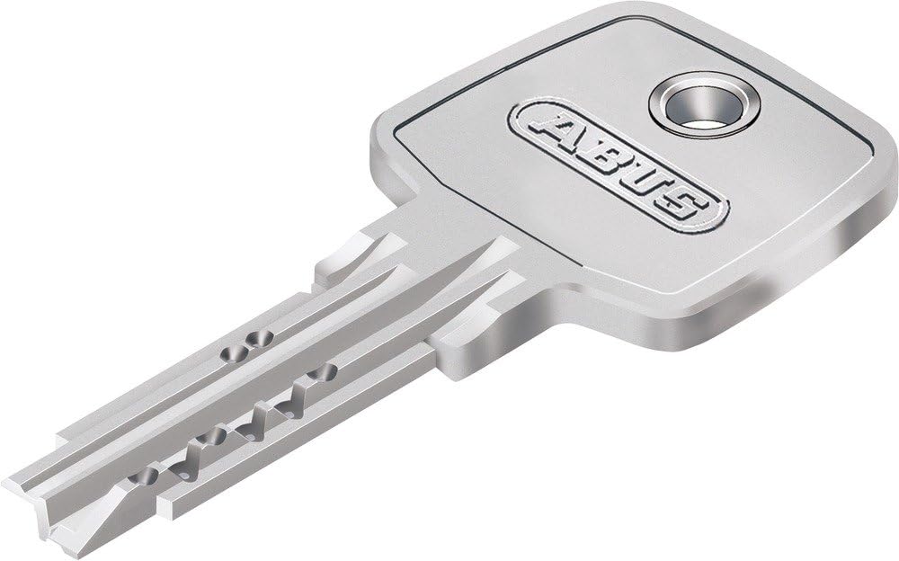 ABUS Tür-Zusatzschloss 7025 mit beidseitigem Zylinder, weiss, 53297, Weiss