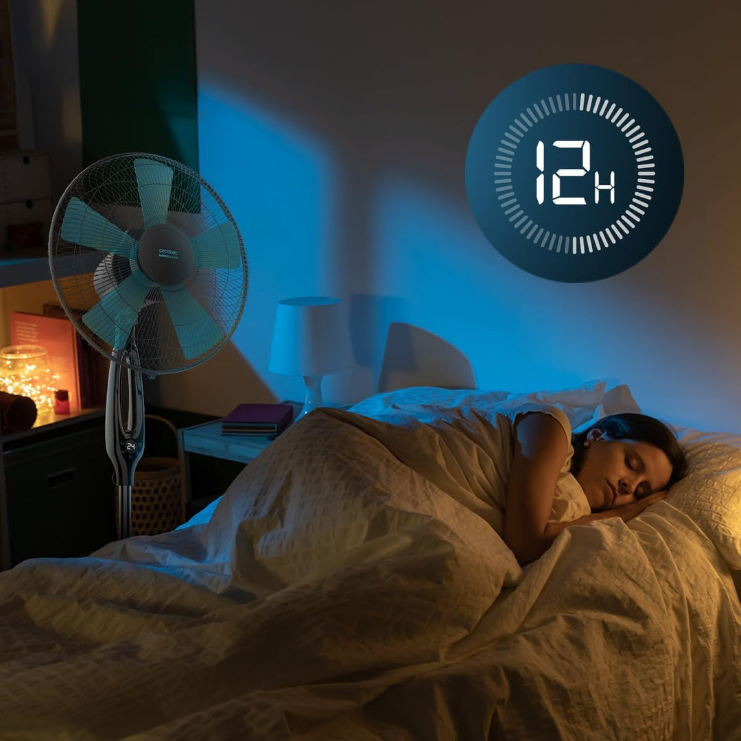 Cecotec Standventilator EnergySilence 560 Max Smart 45 W, 16 Zoll Durchmesser, 5 Flügel, 12-Stunden-