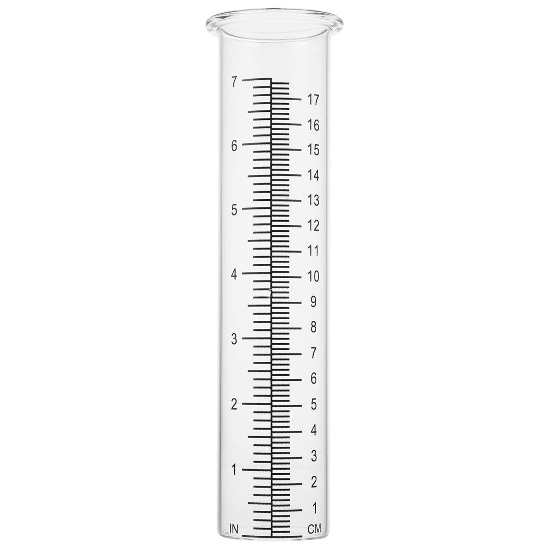 jojofuny 2stücke Glas-regenmesserrohr Für Aussenbereich Regenmesszylinder Regenwasser Messglas Regen