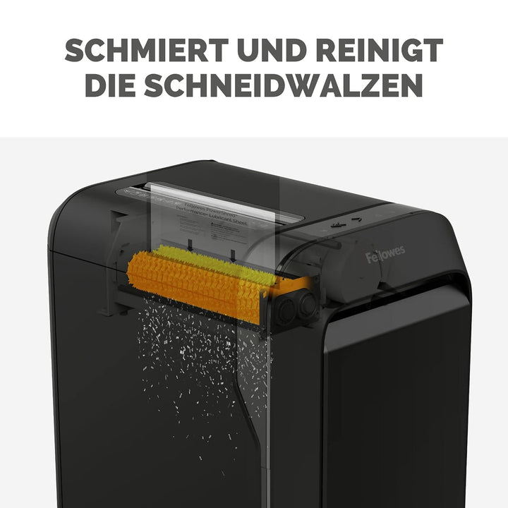 Fellowes Ölpapier für Aktenvernichter - 10 Ölblätter zur Pflege von Papierschreddern - Powershred Qu