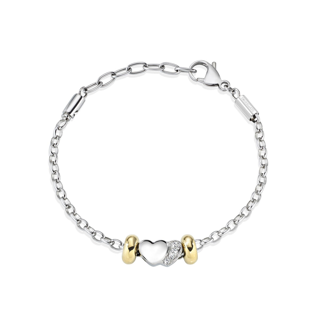 MORELLATO Damen-Armreif Drops Edelstahl Kristall weiss-SCZ714