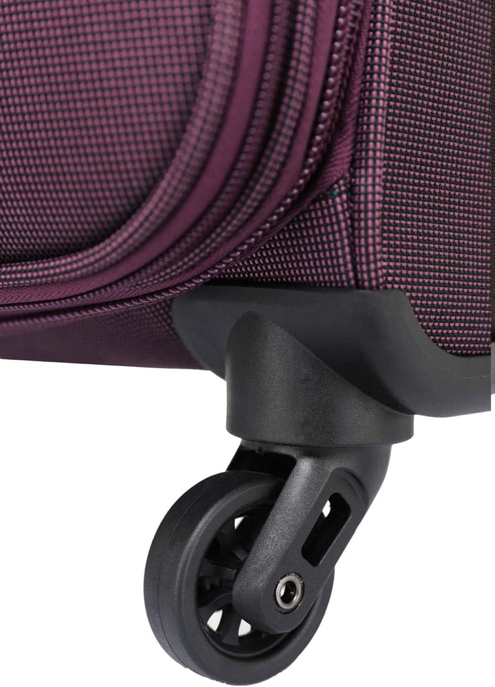 BEIBYE Leichter Stoffkoffer Kofferset Trolley Aussentaschen Dehungsfuge mehr Stauraum mit Zahlenschl