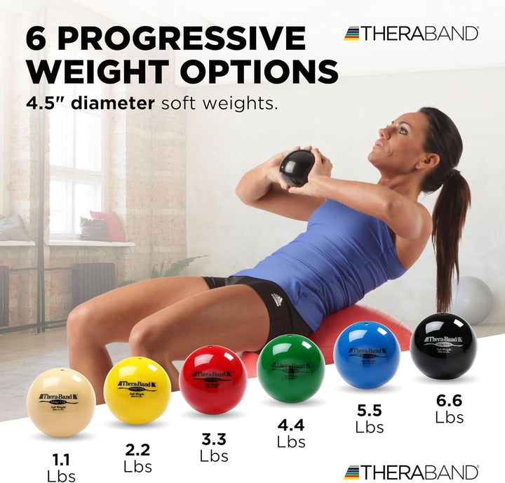 Theraband, Weiches Gewicht, Isotonischer Ball, für Kraft- und Reha-Training, Pilates, Yoga, Toning,