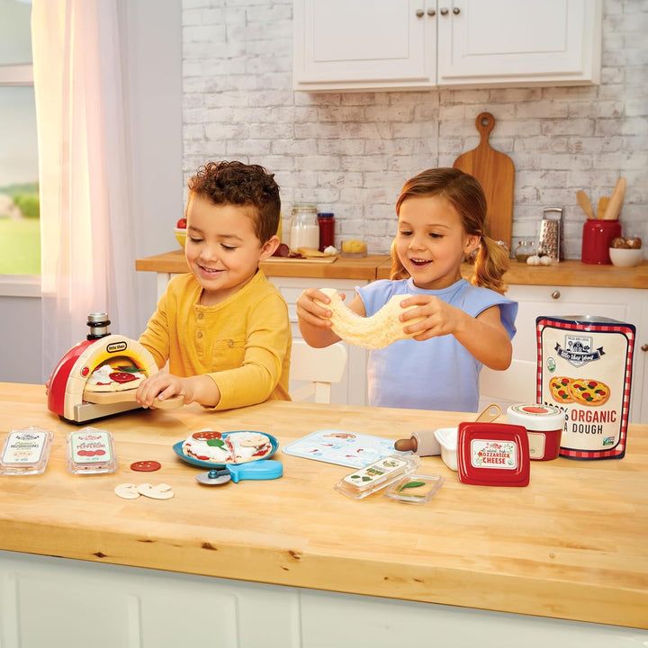 Little Tikes Creative Chefs Pizza Kit - Mit Speziellem Make-It! Mix-Spielsand, 22 Zubehörteilen, Rea