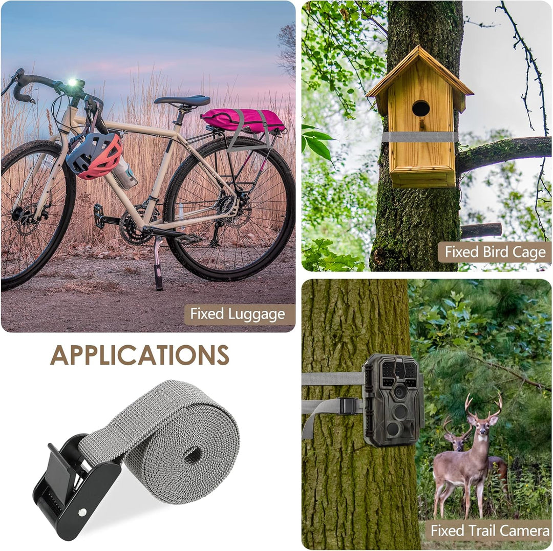 Zurgurt Spanngurt Trail & Game Kamera-Befestigungsgurte, tragbar, UV-beständig und faltbar, Nylonfas