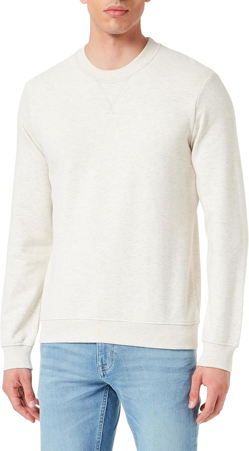 s.Oliver Herren Sweatshirt L Creme 0705, L Creme 0705