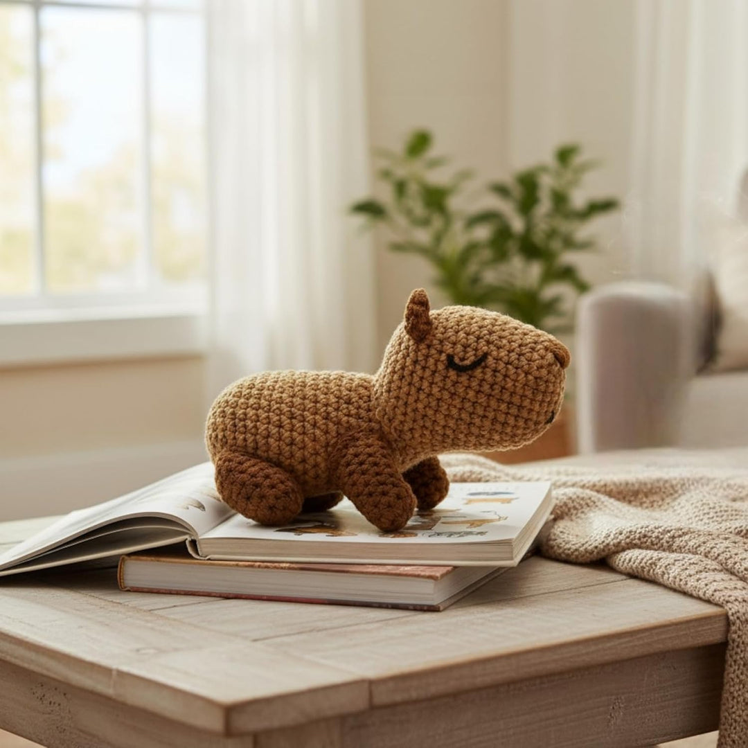 MIJOMA Häkelset Tiere für Anfänger & Fortgeschrittene – DIY Amigurumi Häkel Kit mit Anleitung, Wolle