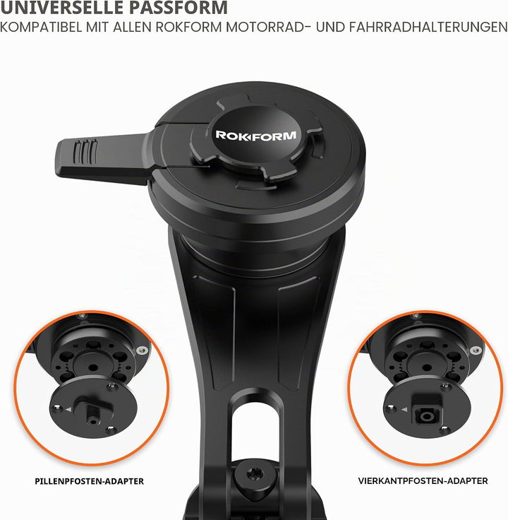 Rokform Universelle Motorradhalterung Vibrationsdämpfer (V3), für Motorrad- und Fahrrad-Telefonhalte