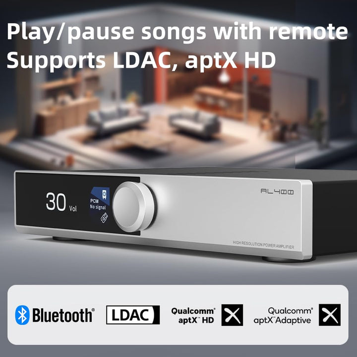 SMSL AL400 DAC Foto-Verstärker,Leistungsverstärker,CS43131 chip,4-stufiger Tiefpass/5 Filtermodi,kom