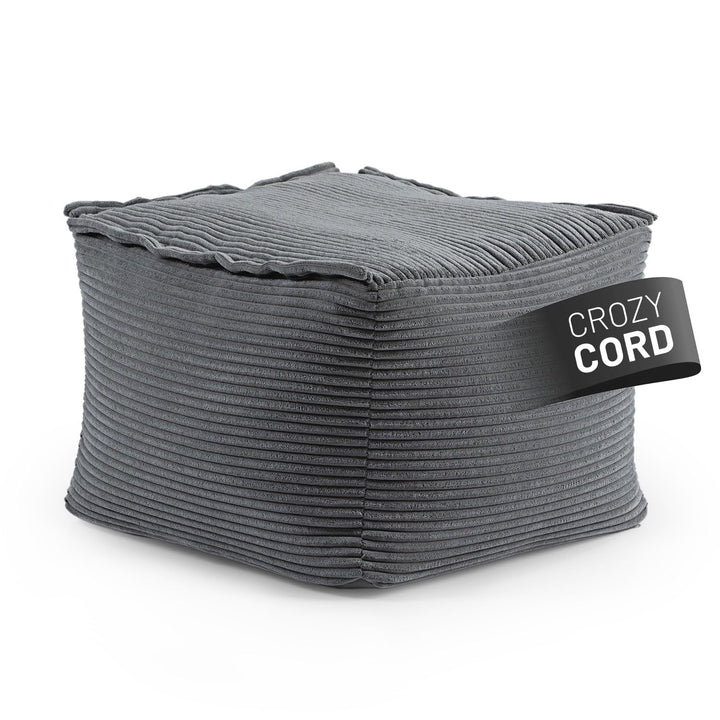 Lumaland Modular Sitzsack-Hocker - Cord-Reihe | Indoor Sitzsack mit Softer Struktur, ideal Sofa Modu