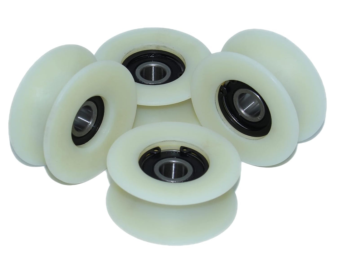 4 x 60 mm Durchmesser gefräste Nylon-Riemenscheiben, verschiedene Rillengrössen, hergestellt in der