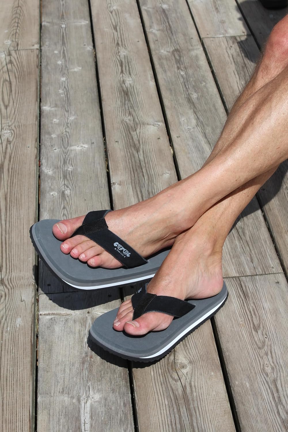 Cool shoe Herren Original Flipflop 43/44 EU Weit Carbon, 43/44 EU Weit Carbon