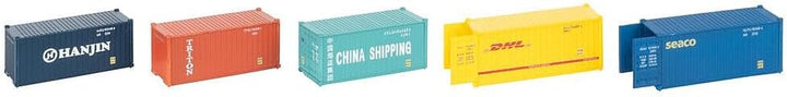 Faller 182057-20' Container, 5er-Set - Spurweite H0