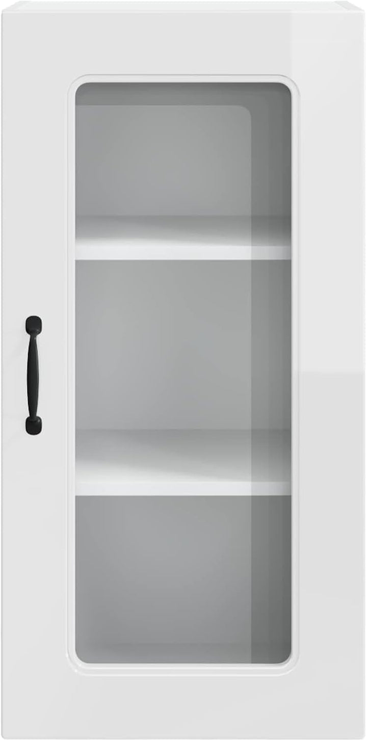 vidaXL Geschirrspülerfront Kalmar Hochglanz Weiss 40 x 31 x 80 cm, Eleganter moderner Küchenregal, g