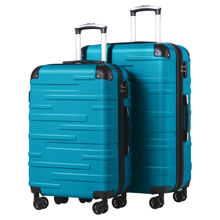 COOLIFE Hartschalen-Koffer Rollkoffer Reisekoffer Vergrösserbares Gepäck (Nur Grosser Koffer Erweite