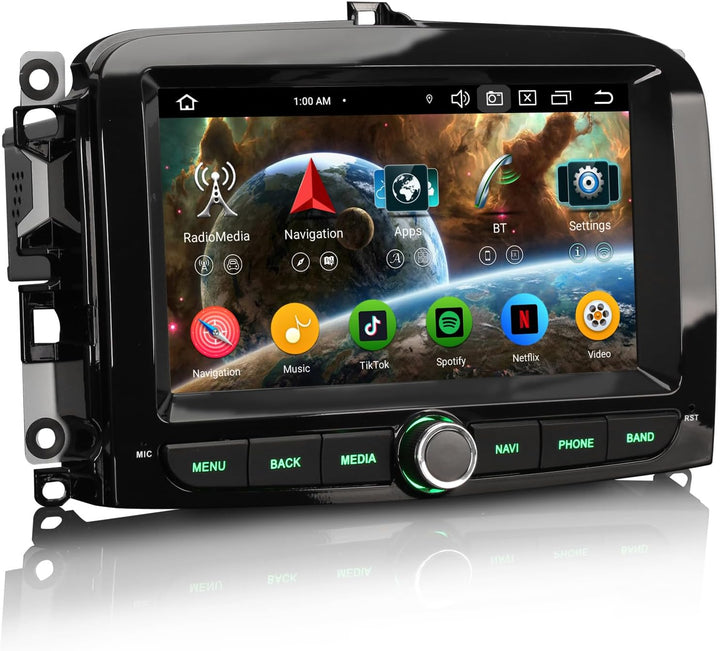 Android 14 Autoradio 8-Kern 4GB+64GB Für Fiat 500L 2012-2017 mit GPS Navigation Unterstützt Wireless