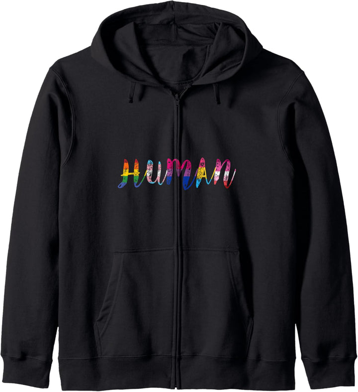 Human Pride LGBT Regenbogenflagge Schwul Lesbisch Kapuzenjacke