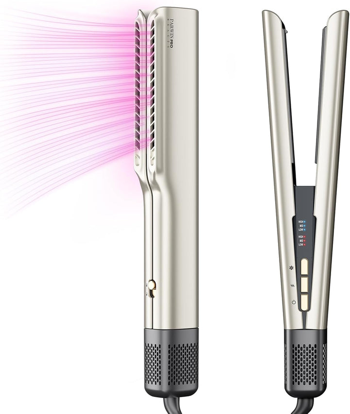 Air Haarglätter, PARWIN PRO BEAUTY Ionen Air Glätteisen, Nass bis Trocken, Ohne Heizplatten, Ohne Hi