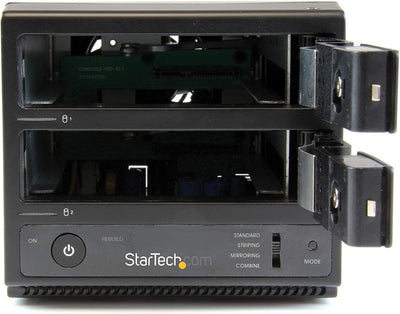 StarTech.com USB 3.0 / eSATA Dual Bay Festplattengehäuse mit UASP für 3,5 Zoll SATA III Festplatten,
