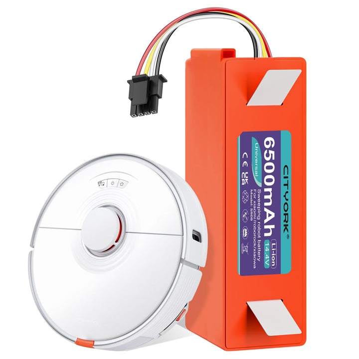 CITYORK Li-ion Ersatz Akku für Roborock S5 S6 S7 Q7 Pure/Max/MaxV/MaxV Ultra Xiaomi Roboter Staubsau