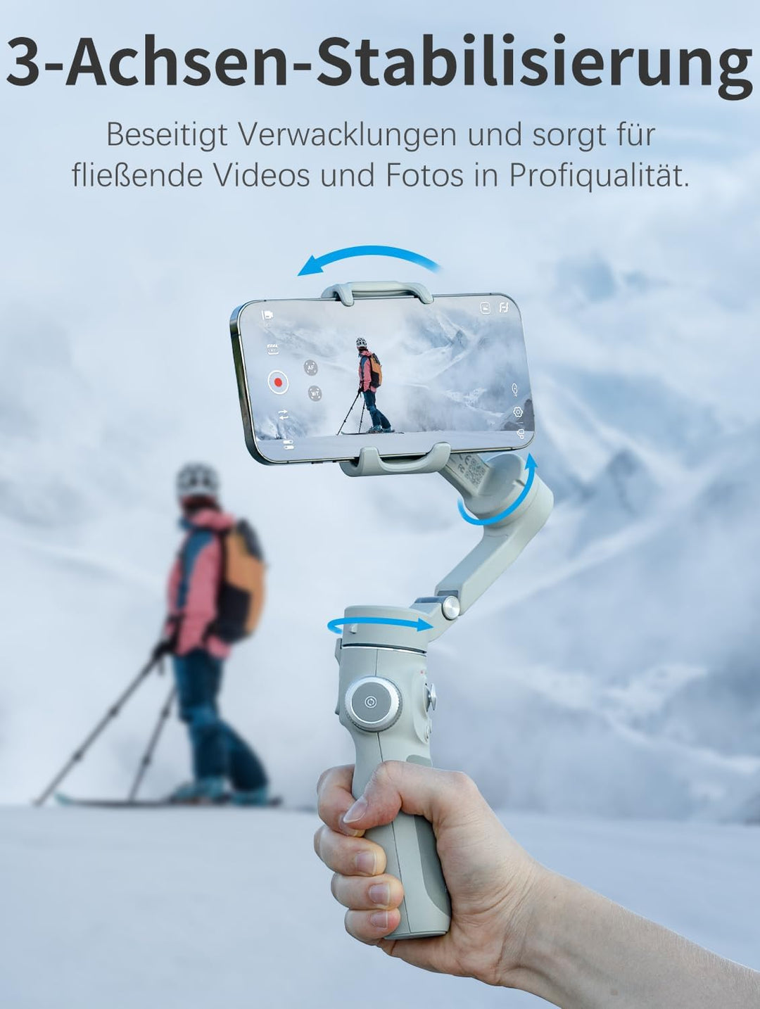 FeiyuTech [Offiziell] VB4 Smartphone-Gimbal, 3-Achsen Handy-Stabilisator, Vimble 4 Vlog-Gimbal für S