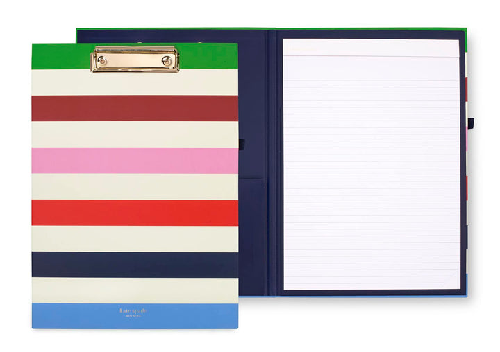 Kate Spade New York Klemmbrett-Folio mit niedrigem Profil-Clip, professionelles Padfolio inklusive l