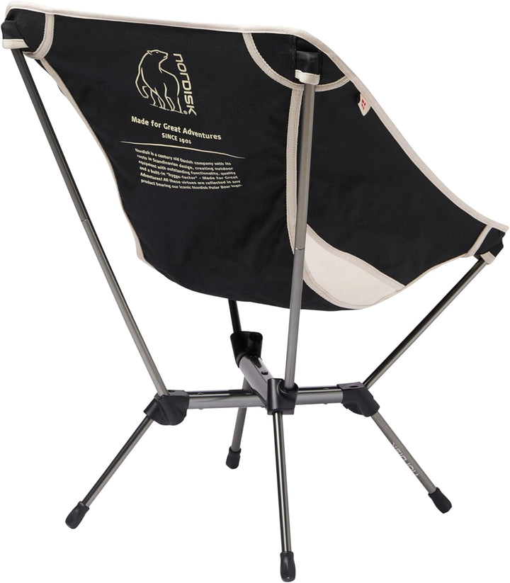 Nordisk Lounge Campingstuhl Marielund LW Faltstuhl Relax Chair Leicht Alu 120 kg Sandshell, Sandshel