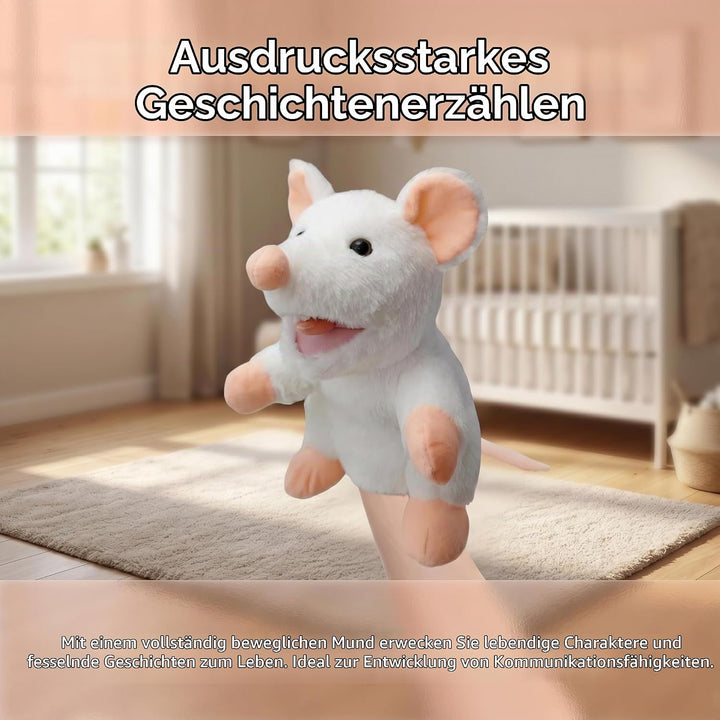 2026 Tierhandpuppen für Kinder,Kleinkind enthält Wolf,Tiger,Löwe,AFFE und bewegliche offene Münder,p