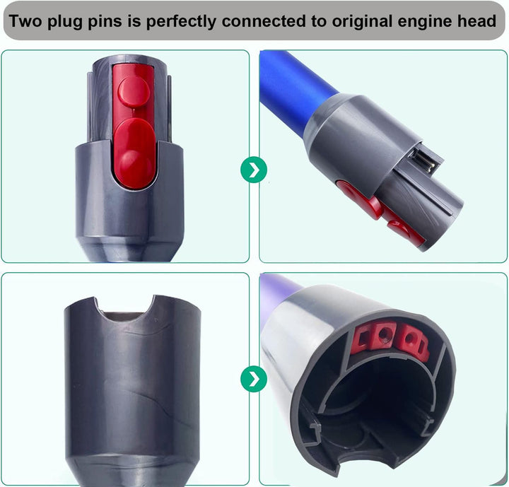 Schnellspanner Verlängerungsrohr für Dyson V15 V11 V10 V8 V7 Stabstaubsauger, Ersatzteile Verlängeru