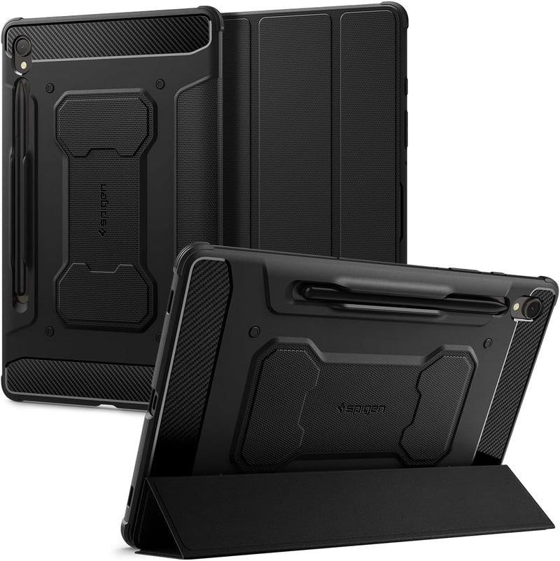 Spigen Rugged Armor Pro Entwickelt für Samsung Galaxy Tab S9 Hülle (2023) - Schwarz