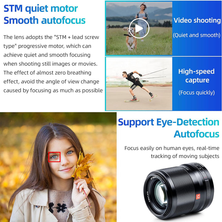 VILTROX 56mm F1.4 Z-Mount Prime Objektiv für Nikon Z fc Z7 II Z6 II Z5 Z6 Z7 Z50 (Festbrennweite, ST