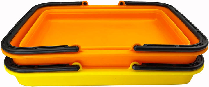 SAMMART 8L Zusammenklappbarer Korb mit Griff – Tragbarer Outdoor-Picknickkorb/Krater – Faltbare Eink