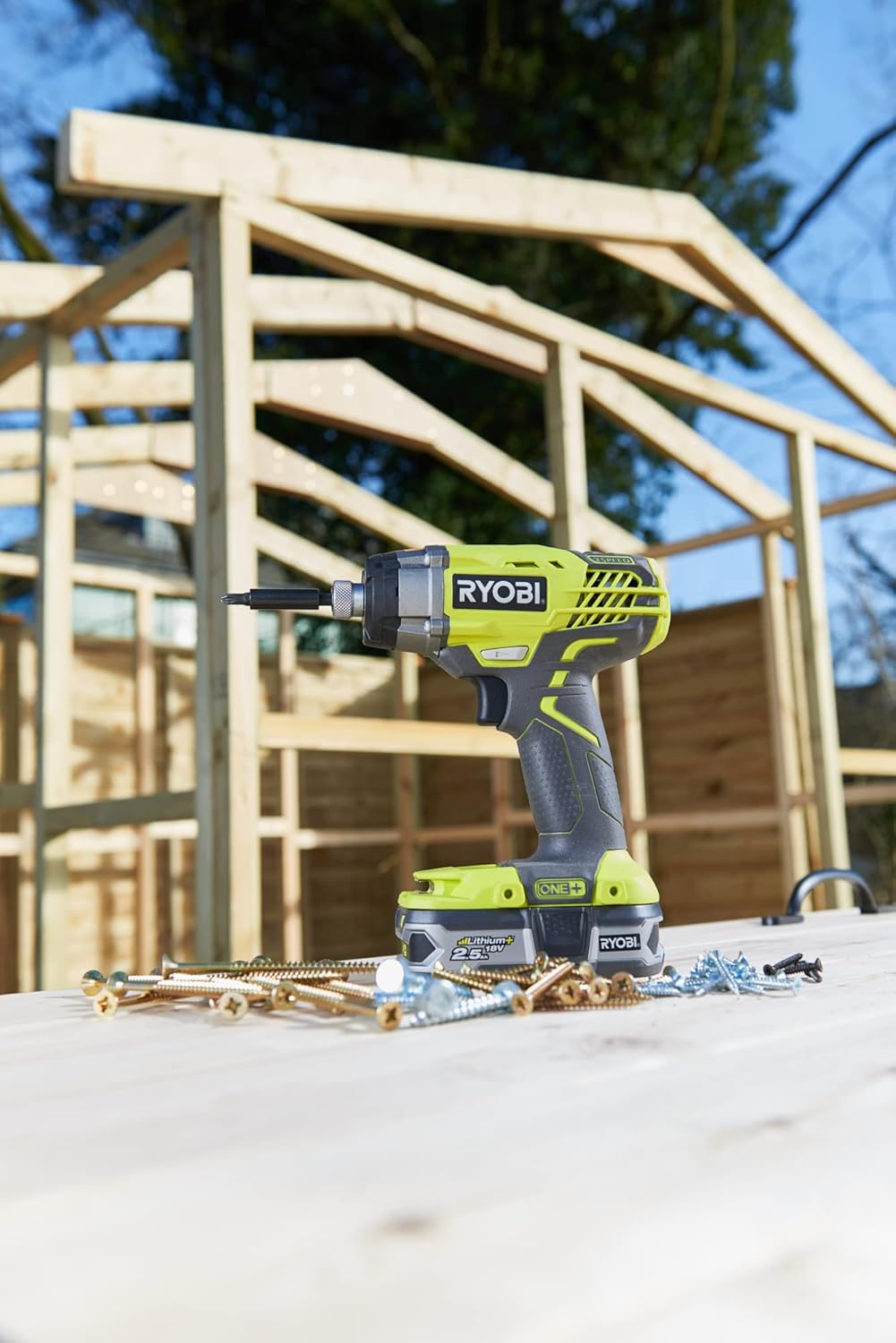 RYOBI 18 V ONE+ Akku-Schlagschrauber R18ID3-0 (Drehmoment 220Nm, Leerlaufdrehzahl 0-3200 min⁻¹, Schl