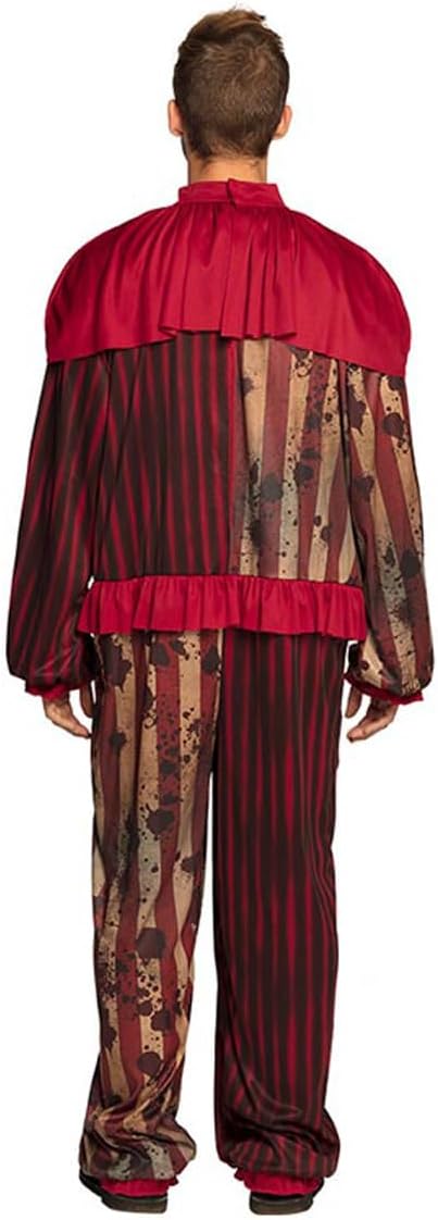 Boland - Kostüm Mitternachts-Clown, Overall mit Kragen, Herren, Horror, Clown, Psycho, Halloween, Ka